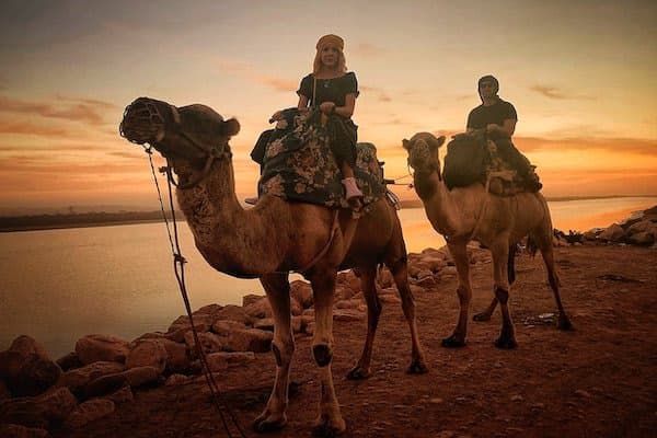 Sunset camel ride from Agadir